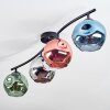 Ripoll Plafones, Luminarias esféricas Azul, Cromo, Verde, Color cobre, Ahumado, 4 luces