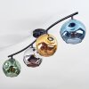 Ripoll Plafones, Luminarias esféricas Azul, Cromo, dorado, Verde, Ahumado, 4 luces