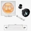 Koyoto Plafones, Luminarias esféricas 12 cm Colores ámbar, 1 luz