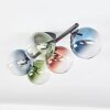 Chehalis Plafones, Luminarias esféricas Azul, Verde, Transparente, Color cobre, 5 luces