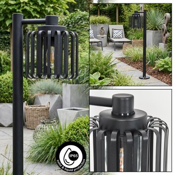 Horil Iluminación exterior, Iluminación de caminos Negro, 1 luz