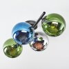 Gastor Plafones, Luminarias esféricas Azul, Cromo, Verde, Ahumado, 4 luces
