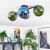 Gastor Plafones, Luminarias esféricas Azul, Cromo, Verde, Ahumado, 4 luces
