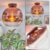 Ripoll Plafones, Luminarias esféricas Transparente, Color cobre, 1 luz