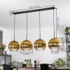 Koyoto Lámparas suspendidas, Luminarias esféricas, Lámparas colgantes dorado, Transparente, 4 luces