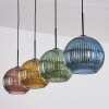 Koyoto Lámparas suspendidas, Luminarias esféricas, Lámparas colgantes Azul, dorado, Verde, Color cobre, 4 luces
