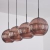 Koyoto Lámparas suspendidas, Luminarias esféricas, Lámparas colgantes Color cobre, 4 luces