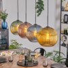 Koyoto Lámparas suspendidas, Luminarias esféricas, Lámparas colgantes Azul, dorado, Verde, Color cobre, 4 luces