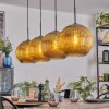 Koyoto Lámparas suspendidas, Luminarias esféricas, Lámparas colgantes dorado, 4 luces