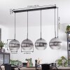 Koyoto Lámparas suspendidas, Luminarias esféricas, Lámparas colgantes Transparente, Ahumado, 4 luces