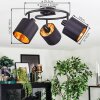 Alsen Plafones, Spot techo Negro, 3 luces