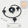 Basto Plafones, Luminarias esféricas Crudo, 3 luces