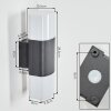 Felor Aplique de exterior, Lámpara Up & Down, Apliques LED Antracita, 2 luces