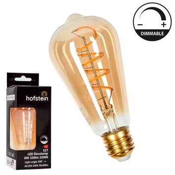 E27 LED 6 watt 2200 Kelvin 320 lúmenes