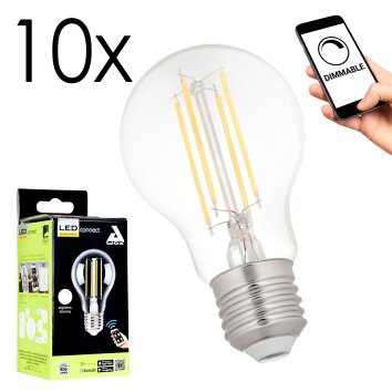 E27 LED 6 Watt blanco cálido regulable 806 Lumen