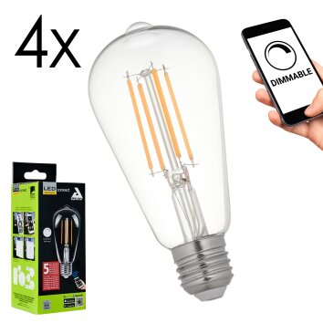 E27 6 Watt blanco cálido regulable 806 Lumen