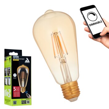 E27 LED 5.5 Watt blanco cálido regulable 500 Lumen