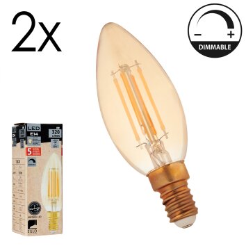 E14 LED 4 Watt blanco cálido regulable 320 Lumen