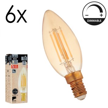 E14 LED 4 Watt blanco cálido regulable 320 Lumen