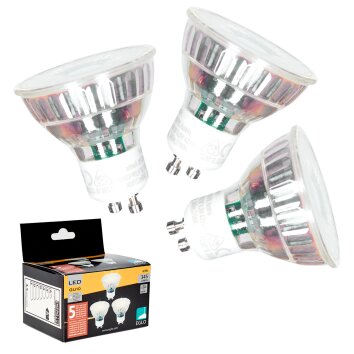 GU10 LED 4.5 Watt blanco cálido 345 Lumen