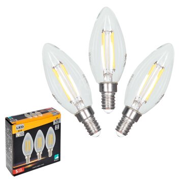 E14 LED 4 Watt blanco cálido 470 Lumen
