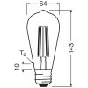 Lámparas Osram E27 3.8 Watt blanco cálido 806 Lumen