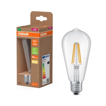 Lámparas Osram E27 3.8 Watt blanco cálido 806 Lumen