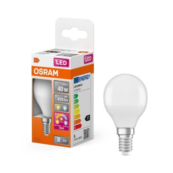 Lámparas Osram E14 LED 4.9 Watt blanco luz diurna 470 Lumen