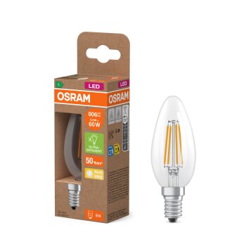 Lámparas Osram E14 3.8 Watt blanco cálido 806 Lumen