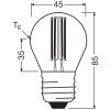 Lámparas Osram E27 2.2 Watt blanco cálido 470 Lumen