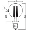 Lámparas Osram E14 2.2 Watt blanco cálido 470 Lumen