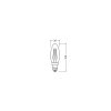 Lámparas Osram E14 LED 2.5 Watt blanco cálido 250 Lumen