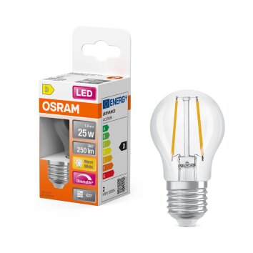 Lámparas Osram E27 LED 2.8 Watt blanco cálido regulable 250 Lumen