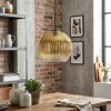 Koyoto Lámparas suspendidas, Luminarias esféricas, Lámparas colgantes 12 cm dorado, Transparente, 1 luz