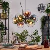 Gastor Lámparas suspendidas, Luminarias esféricas, Lámparas colgantes Azul, Verde, Transparente, Color cobre, 8 luces