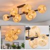 Basto Plafones, Luminarias esféricas Crudo, 10 luces