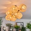 Basto Plafones, Luminarias esféricas Crudo, 10 luces