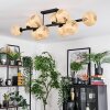 Basto Plafones, Luminarias esféricas Crudo, 10 luces