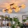Basto Plafones, Luminarias esféricas Crudo, 10 luces