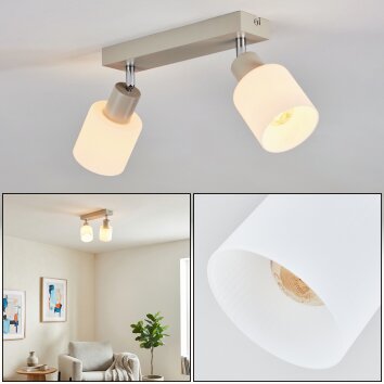 Fonik Plafones Cromo, Color arena, 2 luces