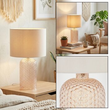 Fonil Lámparas de mesa Color champán, 1 luz