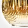 Koyoto Lámparas suspendidas, Luminarias esféricas, Lámparas colgantes dorado, Transparente, 1 luz