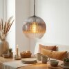 Koyoto Lámparas suspendidas, Luminarias esféricas, Lámparas colgantes Transparente, Ahumado, 1 luz