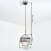 Koyoto Lámparas suspendidas, Luminarias esféricas, Lámparas colgantes Transparente, Ahumado, 1 luz