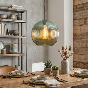 Koyoto Lámparas suspendidas, Luminarias esféricas, Lámparas colgantes Verde, 1 luz
