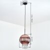 Koyoto Lámparas suspendidas, Luminarias esféricas, Lámparas colgantes Color cobre, 1 luz