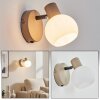 Lumox Apliques, Spot de pared Beige, Negro, 1 luz