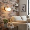 Lumox Apliques, Spot de pared Beige, Negro, 1 luz