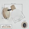 Lumox Apliques, Spot de pared Beige, Negro, 1 luz