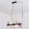 Chehalis Lámparas suspendidas, Luminarias esféricas, Lámparas colgantes Colores ámbar, Ahumado, 8 luces